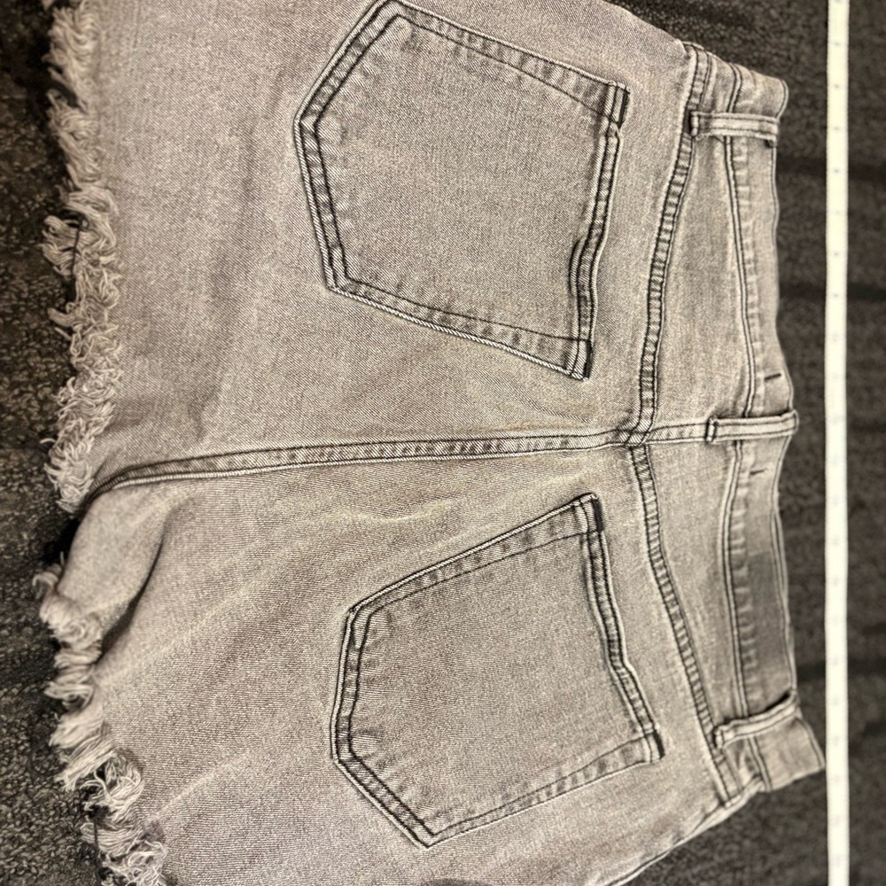 Abercrombie & Fitch Light Gray Jean Shorts